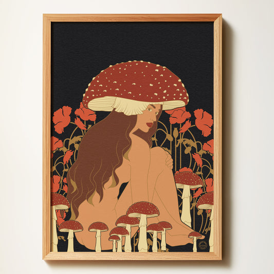 Mystical Mushroom Art Print