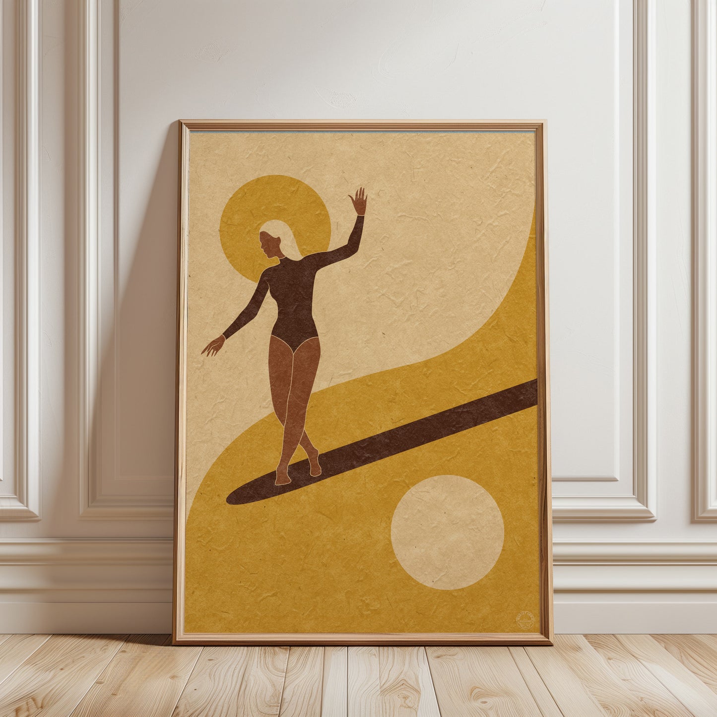Yin Yang Surf Glider Art print