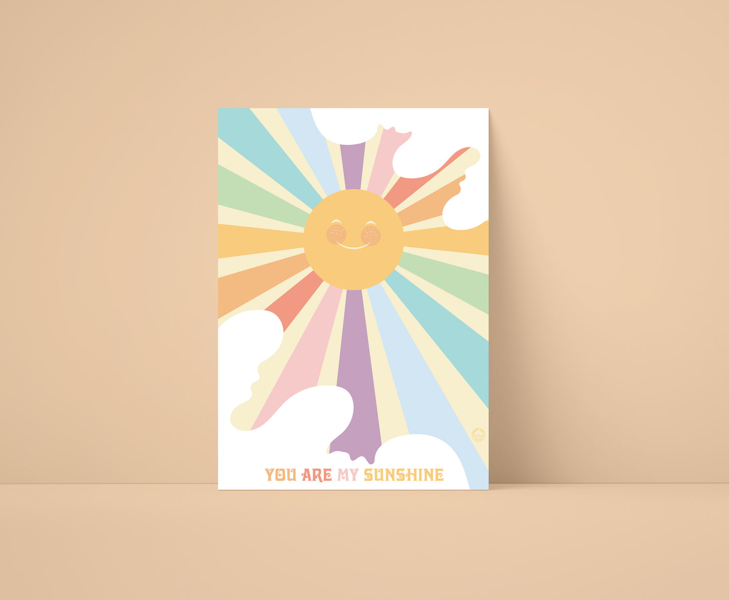 You Are My Sunshine Rainbow A3 print