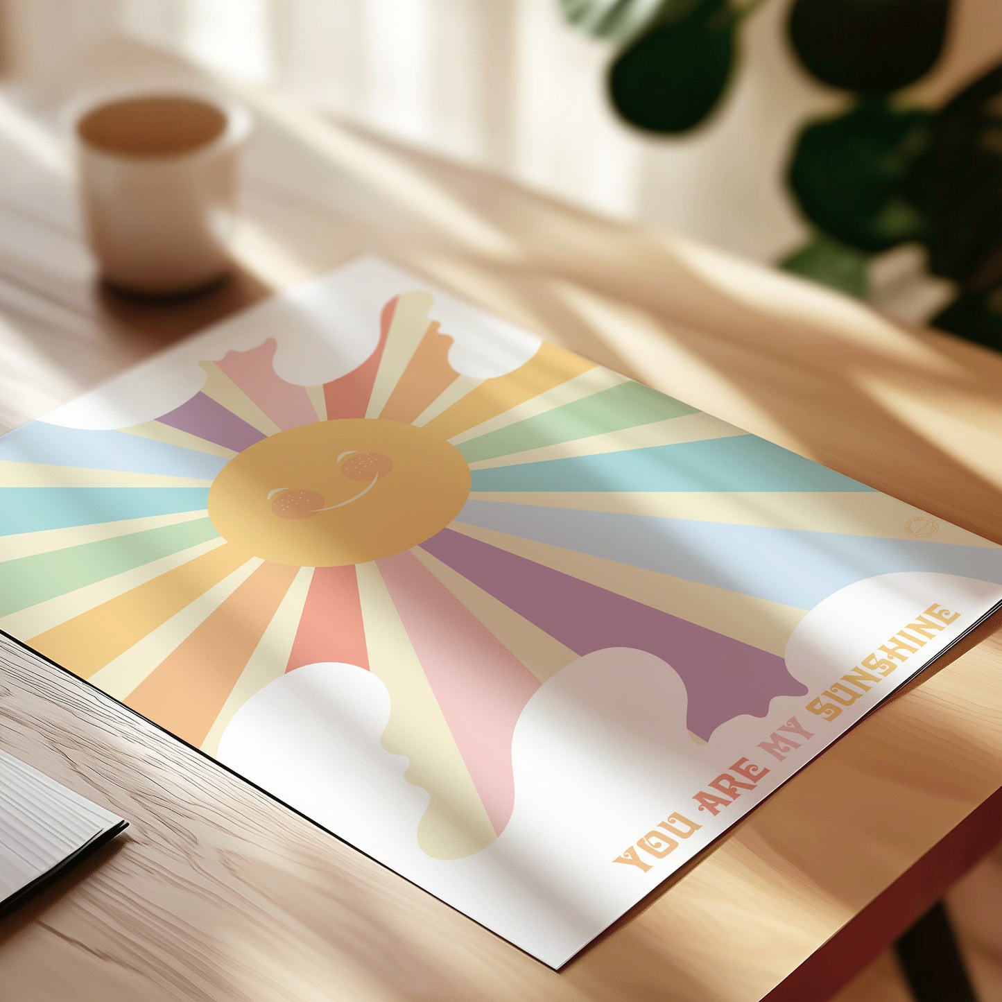 You Are My Sunshine Rainbow A3 print