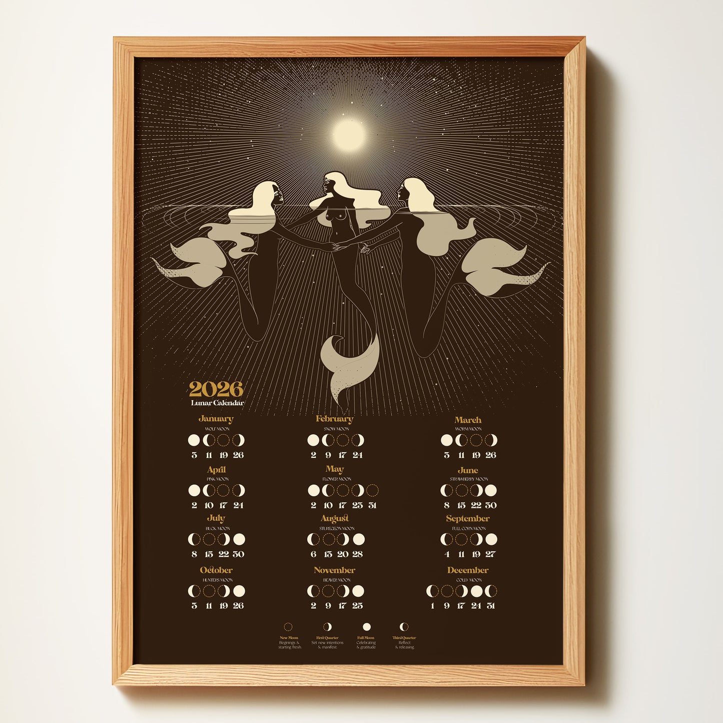 2026 Mermaid Moon Lunar Calendar
