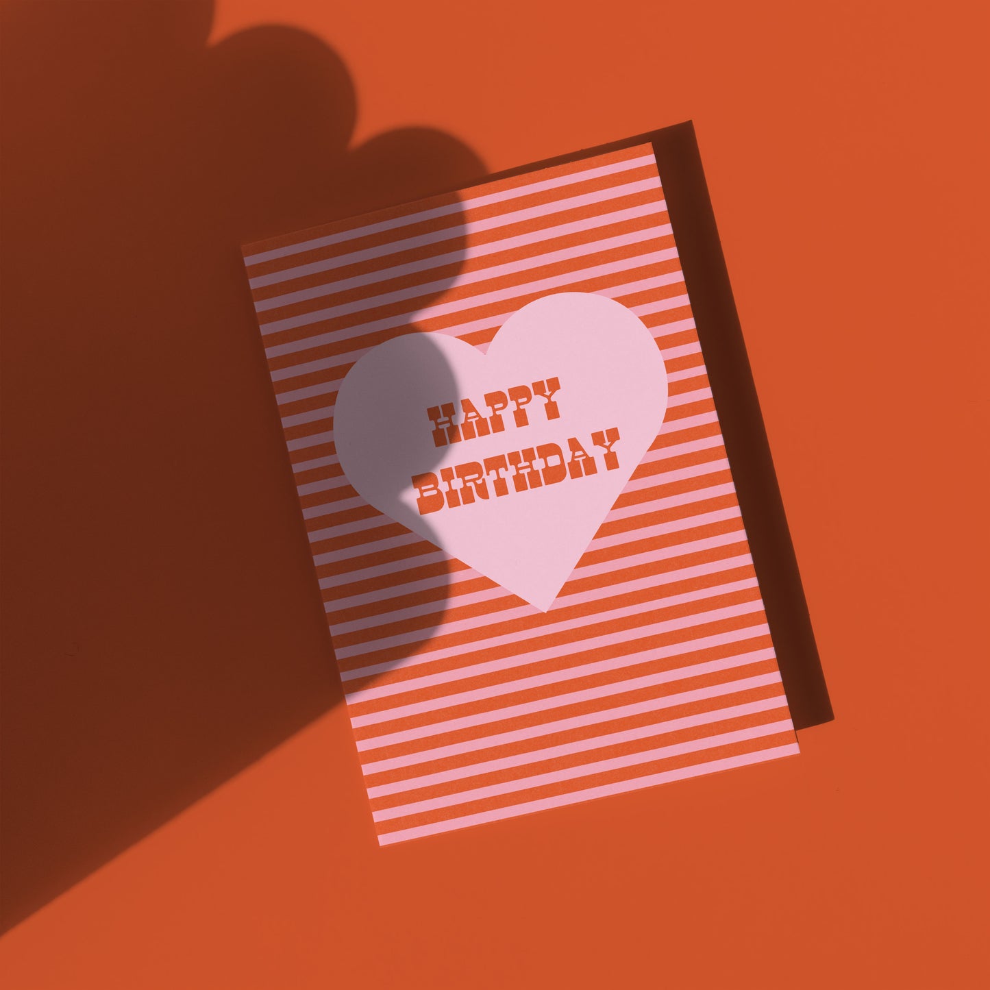 Happy Birthday Pink Stripe