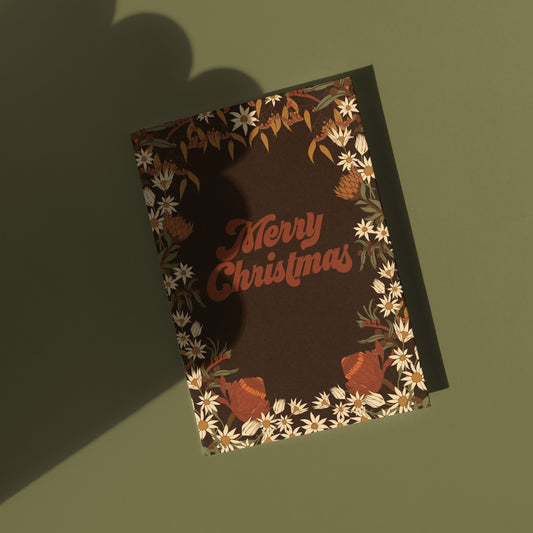 Merry Christmas Flannel Flower