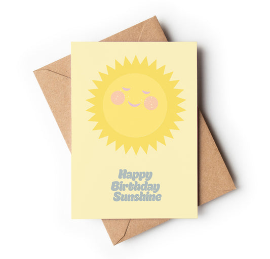 Happy Birthday Sunshine Greeting Card