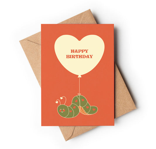 Happy Birthday Love Bug Greeting Card