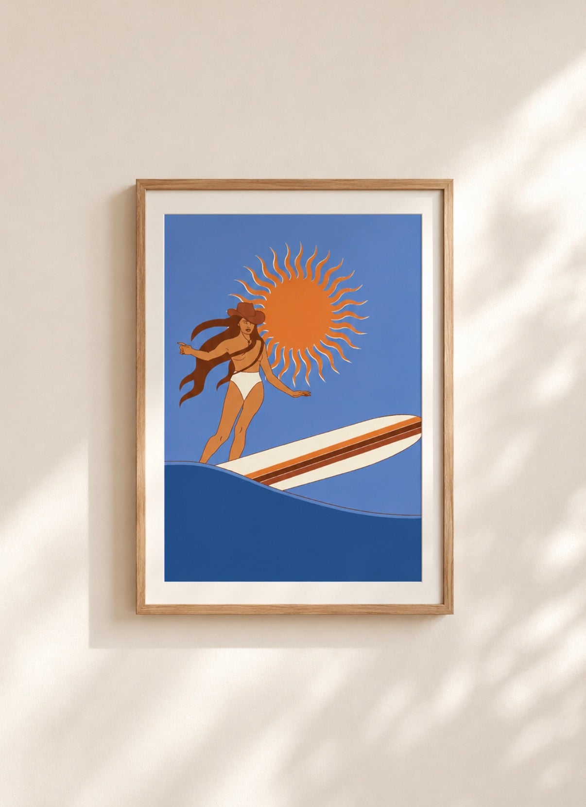 Surf cowgirl ocean blue