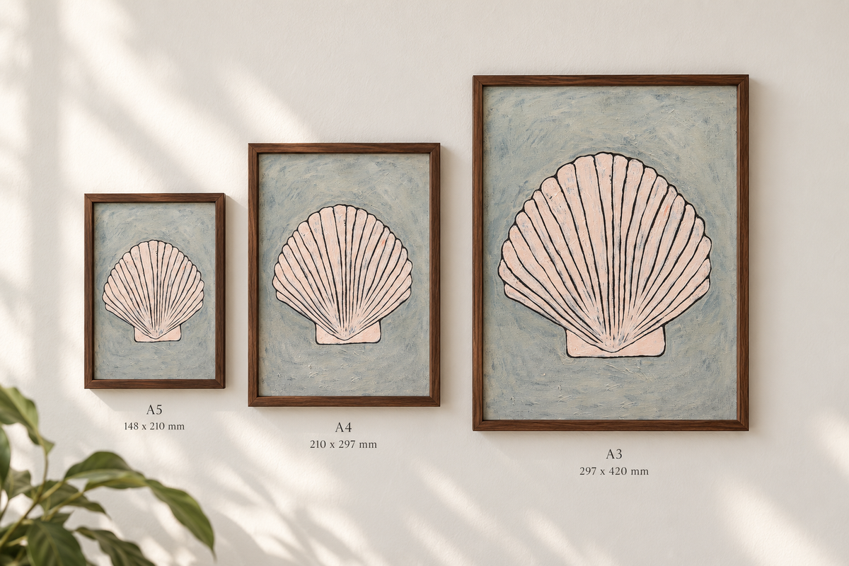 Blue Scallop Fine Art print