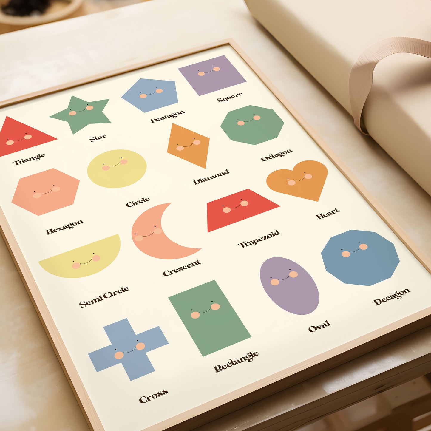 Learning Shapes Educational Poster