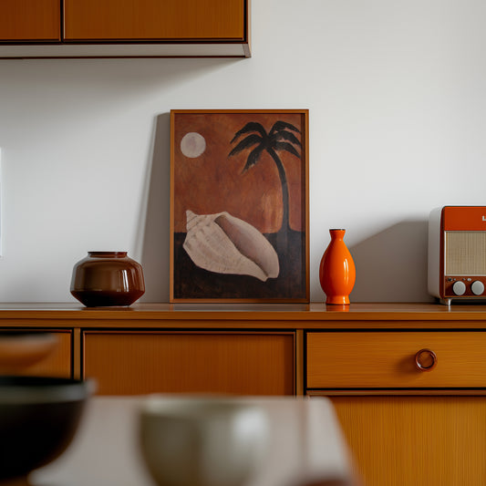 Palm Moon Fine Art Print