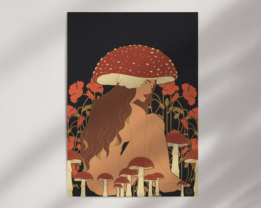 Mystical Mushroom Art Print
