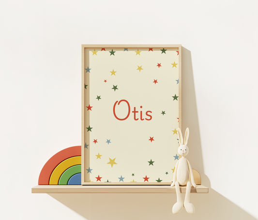 Star Custom Name Print