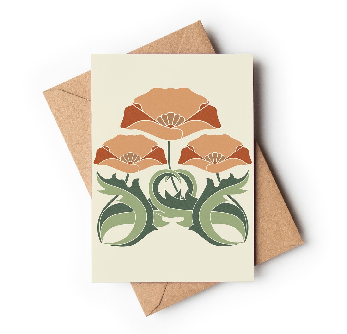 Poppy tile Green