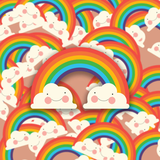 Rainbow smiles Vinyl sticker