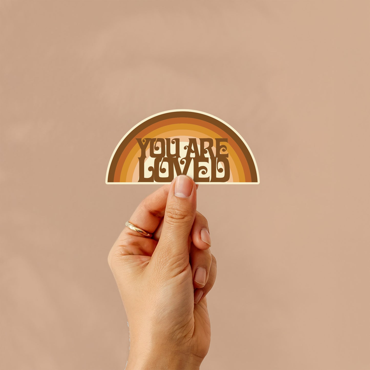 You Are Loved Rainbow Sticker