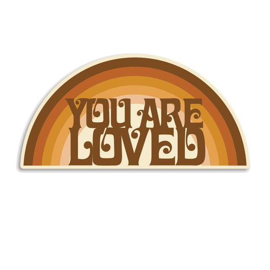You Are Loved Rainbow Sticker