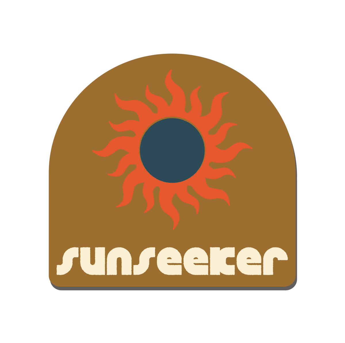 Sun seeker mustard sticker