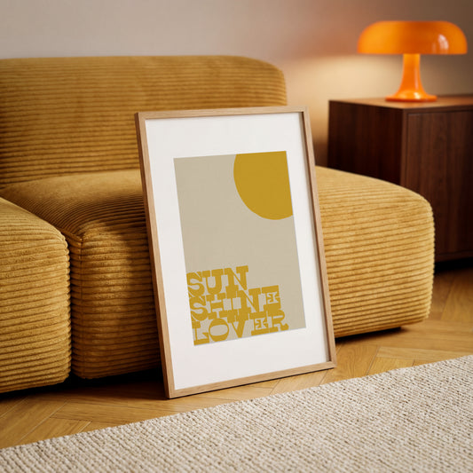 Sun Shine Lover Art Print