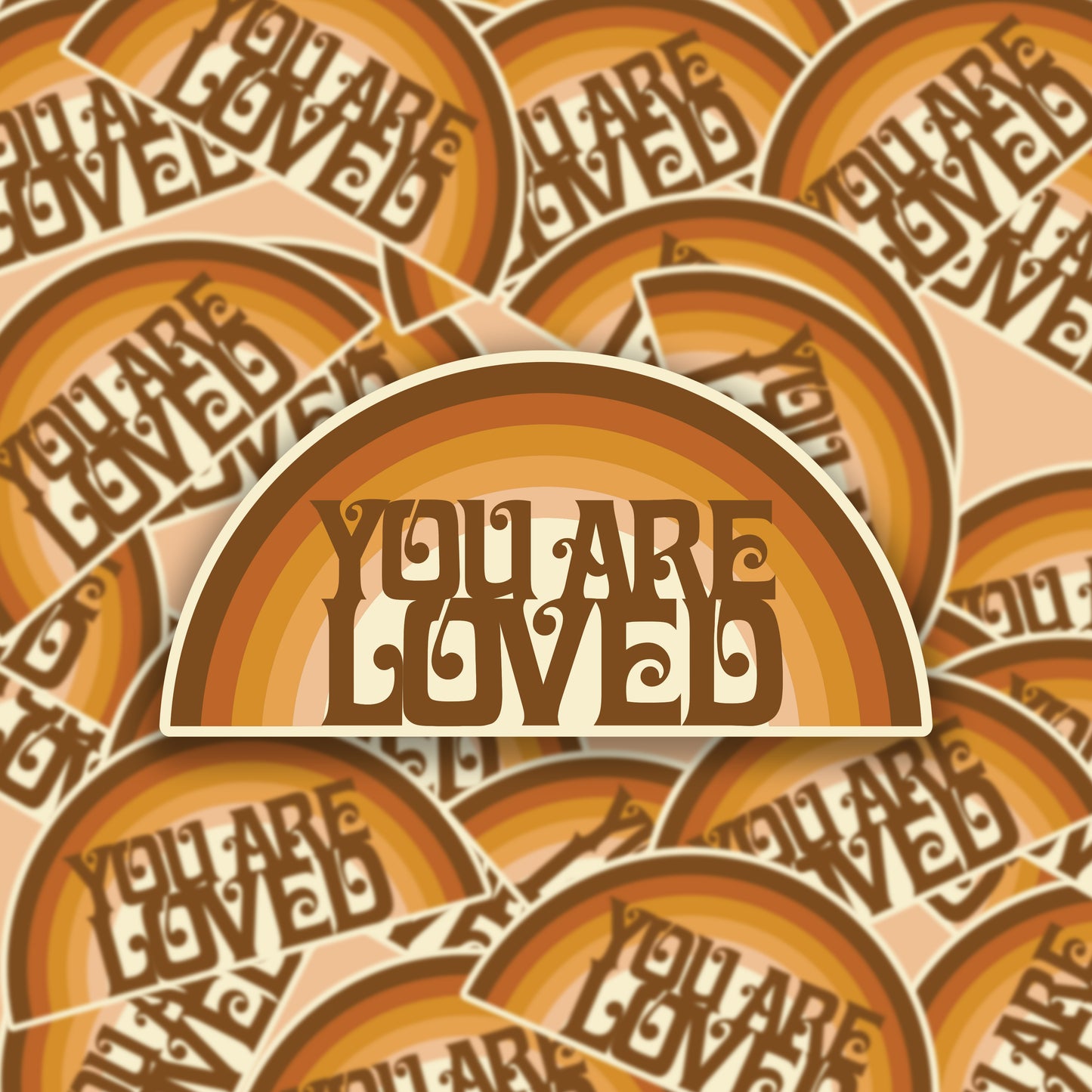 You Are Loved Rainbow Sticker