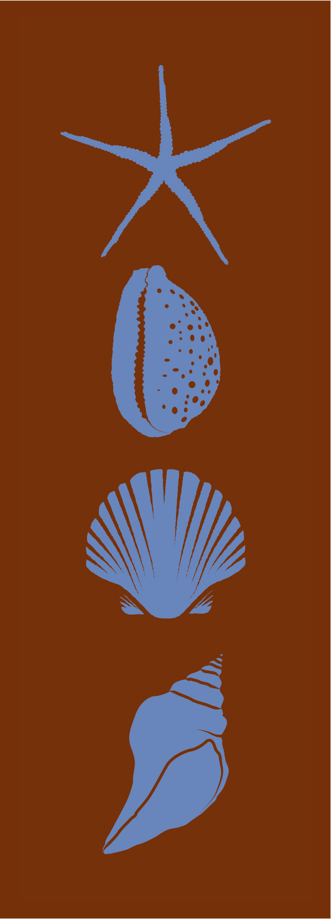 Shell Collector BLUE Bookmark