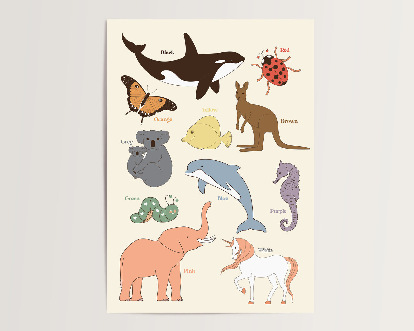 Learning Colours A3 Print