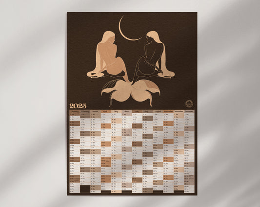 2025 Mermoon Wall Calendar