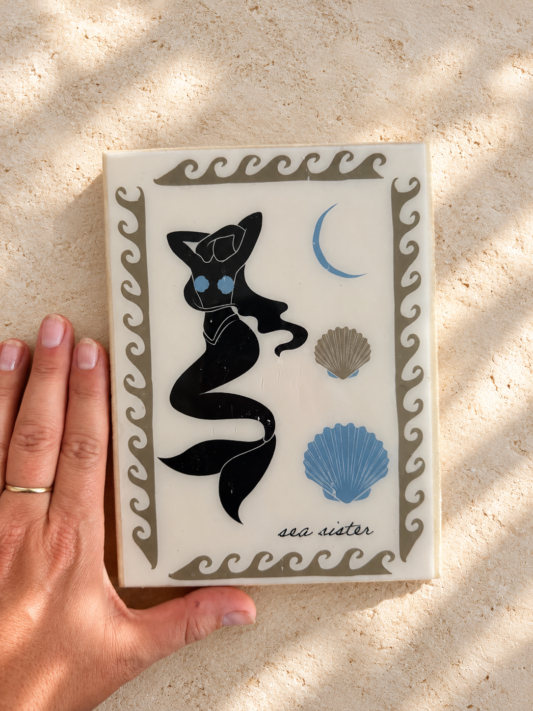 Wooden Sea Sister Art Tiles
