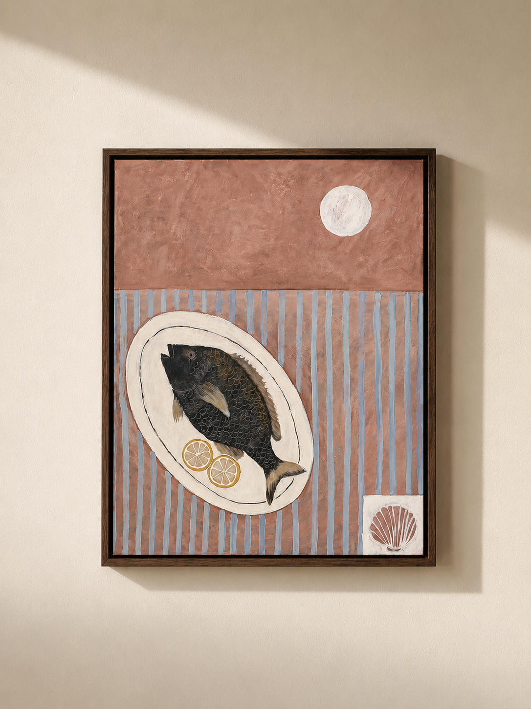 Moonlit catch Original painting