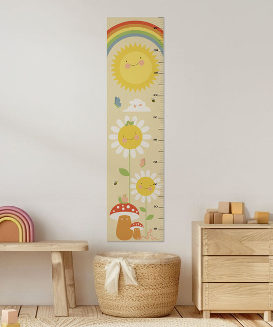 Children's Sunny Days Growth Chart Poster