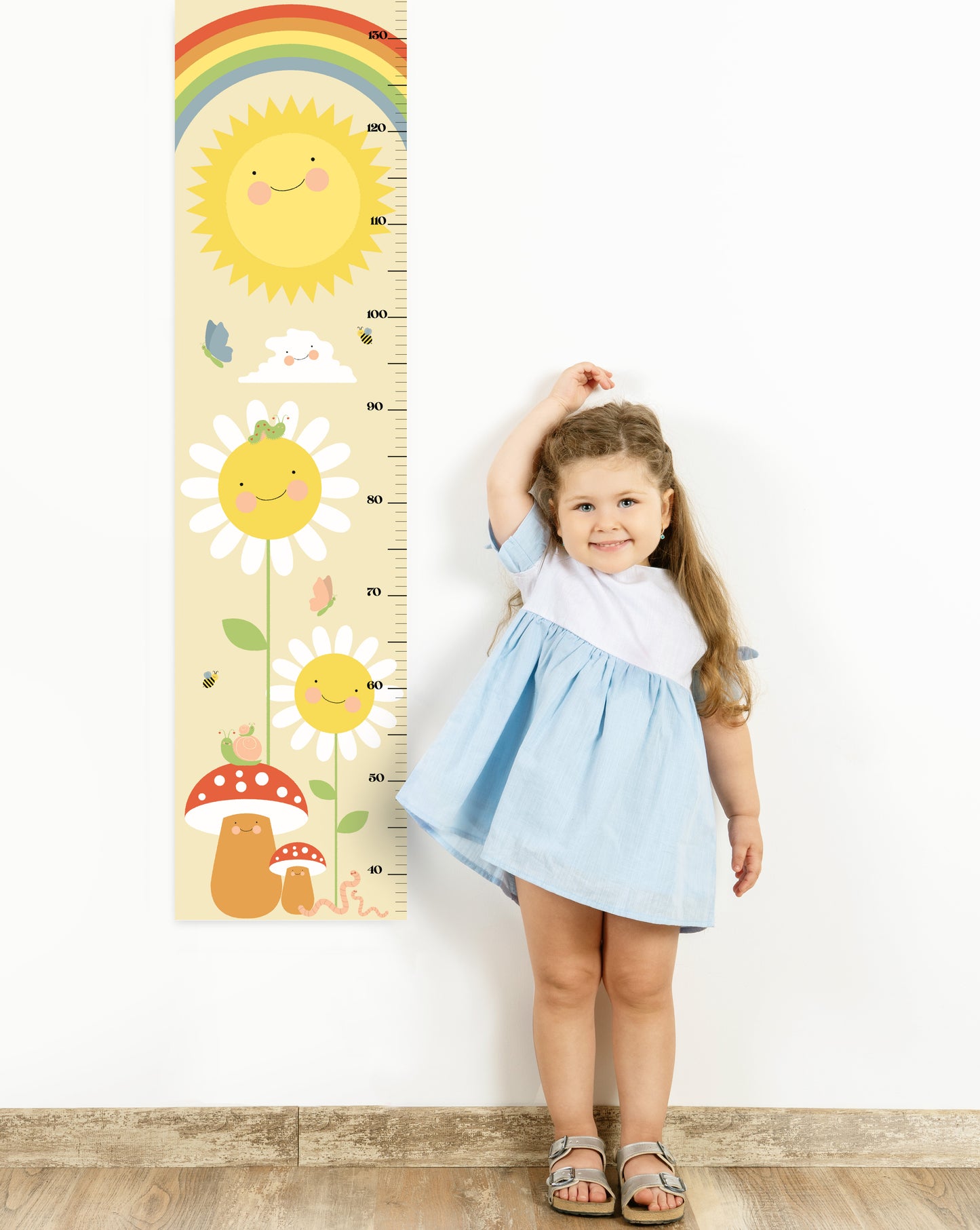 Children's Sunny Days Growth Chart Poster