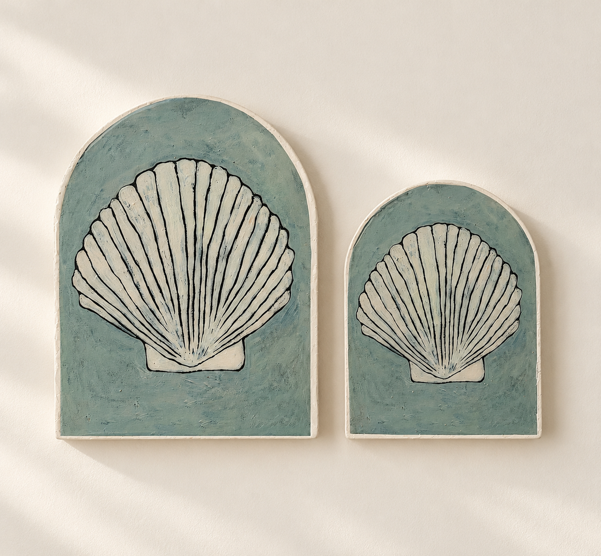 Blue shell small Art Tile