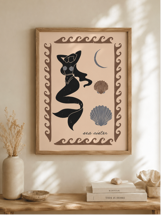 Sea Sister Art Print