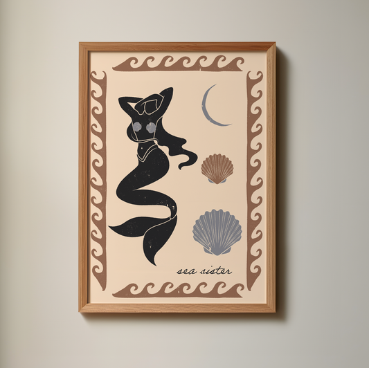 Sea Sister Art Print