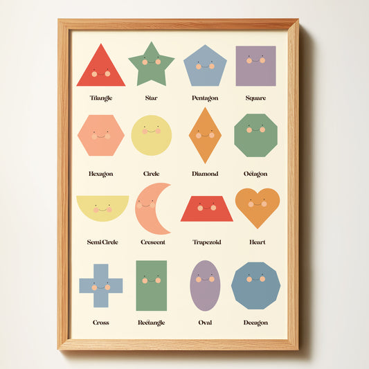 Learning Shapes Educational Poster