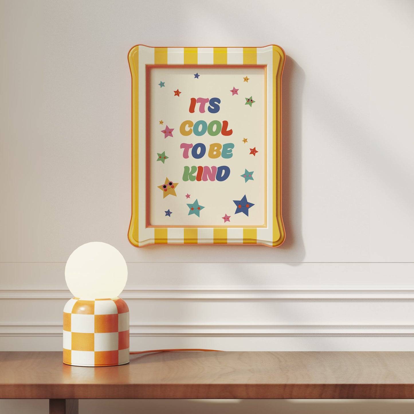 Its Cool to be kind star friends Art print