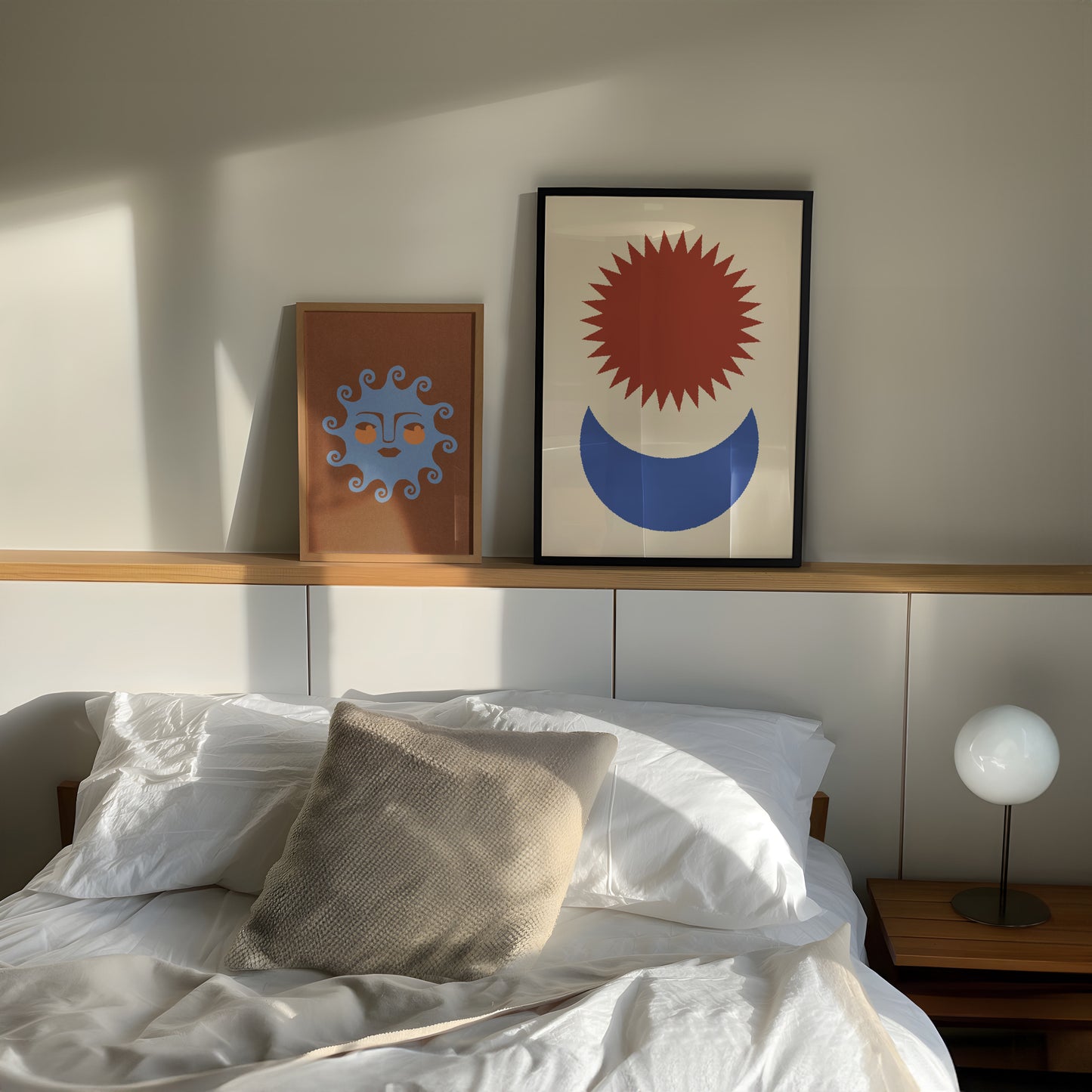 Sun Face Cerulean Blue