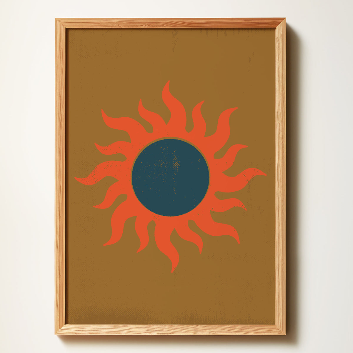 Sun Burst Mustard & Cobalt blue