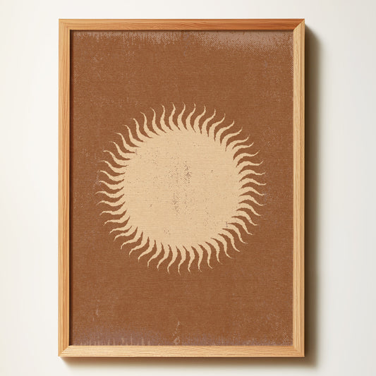 Earthy Brown Art Print-Sun Sister