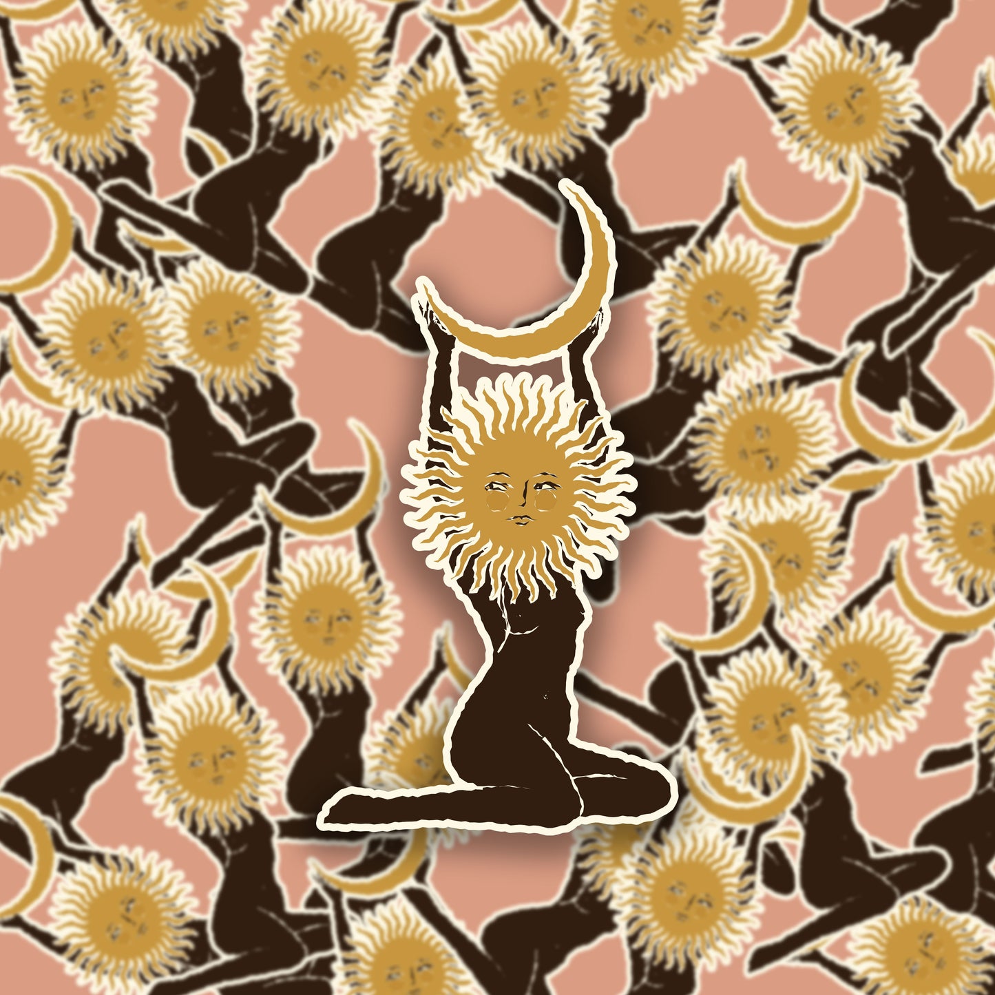 Sun Moon Worship Sticker