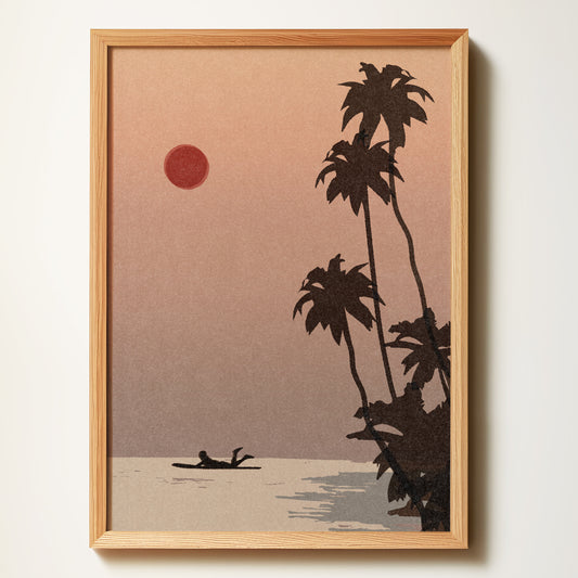 Sunset Paddle- Art Print