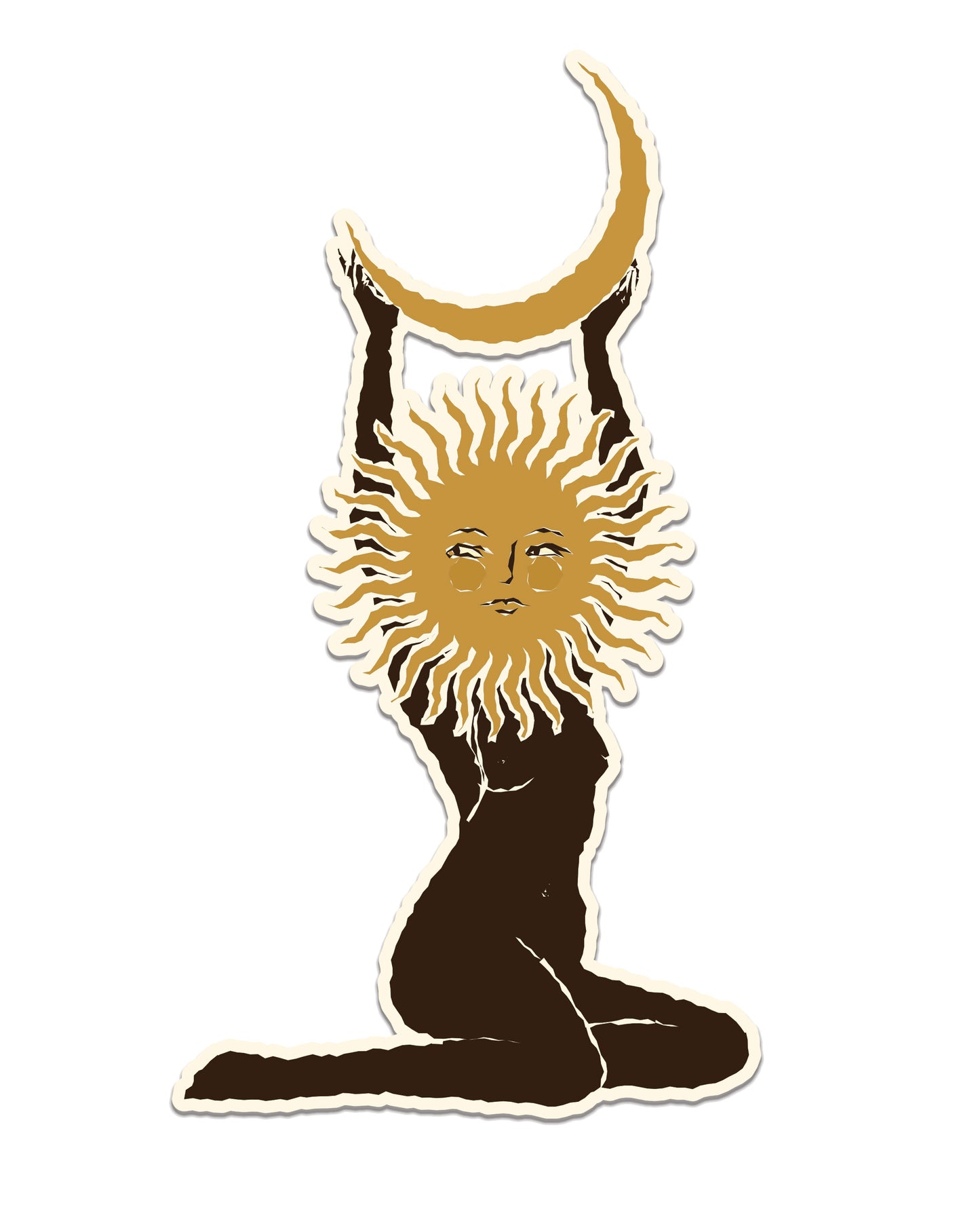 Sun Moon Worship Sticker