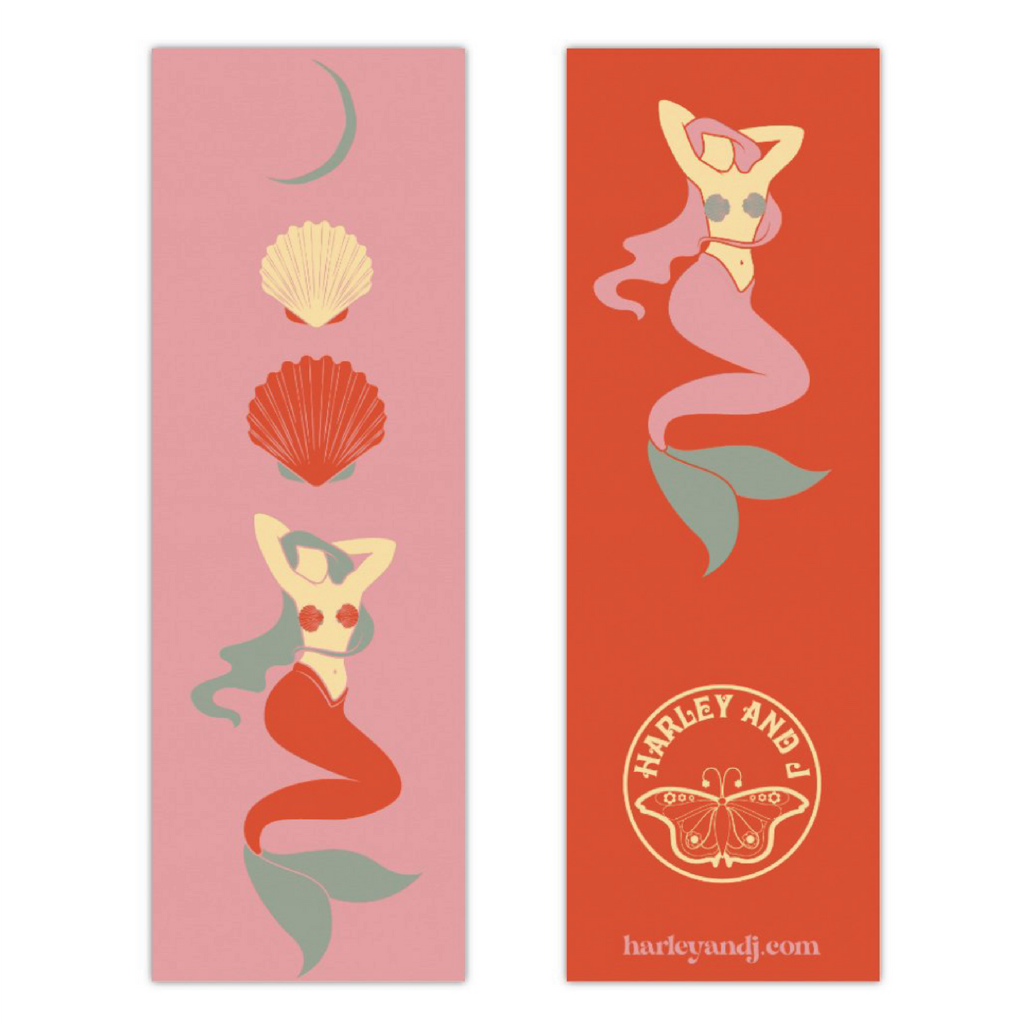 Poppy Pink Mermaid Book Mark