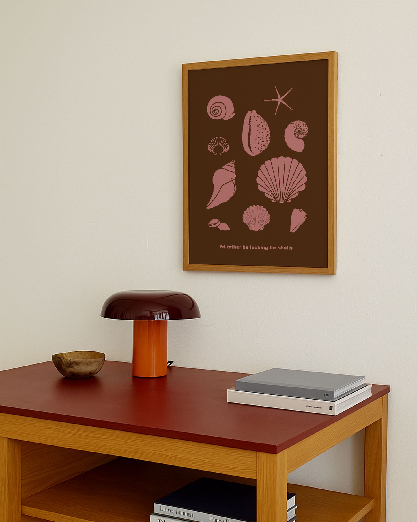 I'd rather Be Looking For Shells Musk Pink & Brown