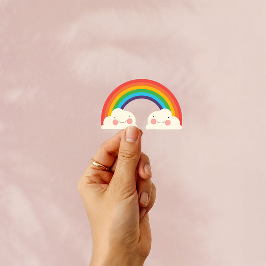 Rainbow smiles Vinyl sticker